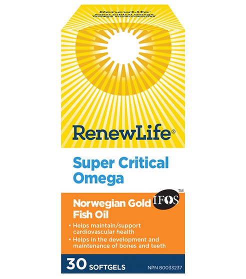 Renew Life Super Critical Omega Enteric Coated Softgels - Nutrition Plus