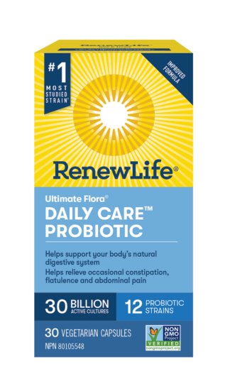Renew Life Ultimate Flora® Daily Care™ Probiotic 30 Billion 30 Veg Capsules - Nutrition Plus