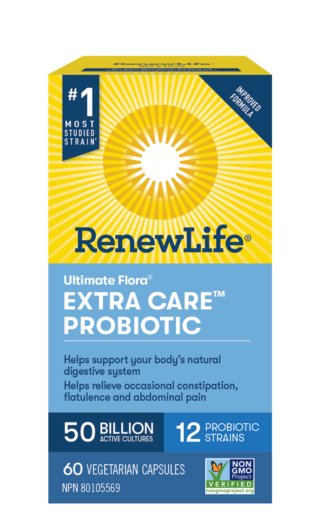 Renew Life Ultimate Flora® Extra Care™ Probiotic 50 Billion 60 Veg Capsules - Nutrition Plus