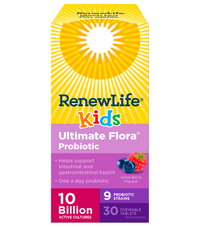 Thumbnail for Renew Life® Ultimate Flora® Kids Probiotic, 10 Billion 30 Chewable Tablets - Nutrition Plus
