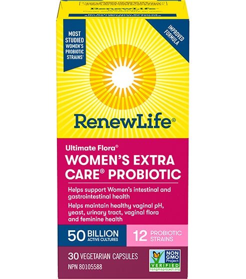 Renew Life Ultimate Flora® Women’s Extra Care™ Probiotic 50 Billion 30 Veg Capsules - Nutrition Plus