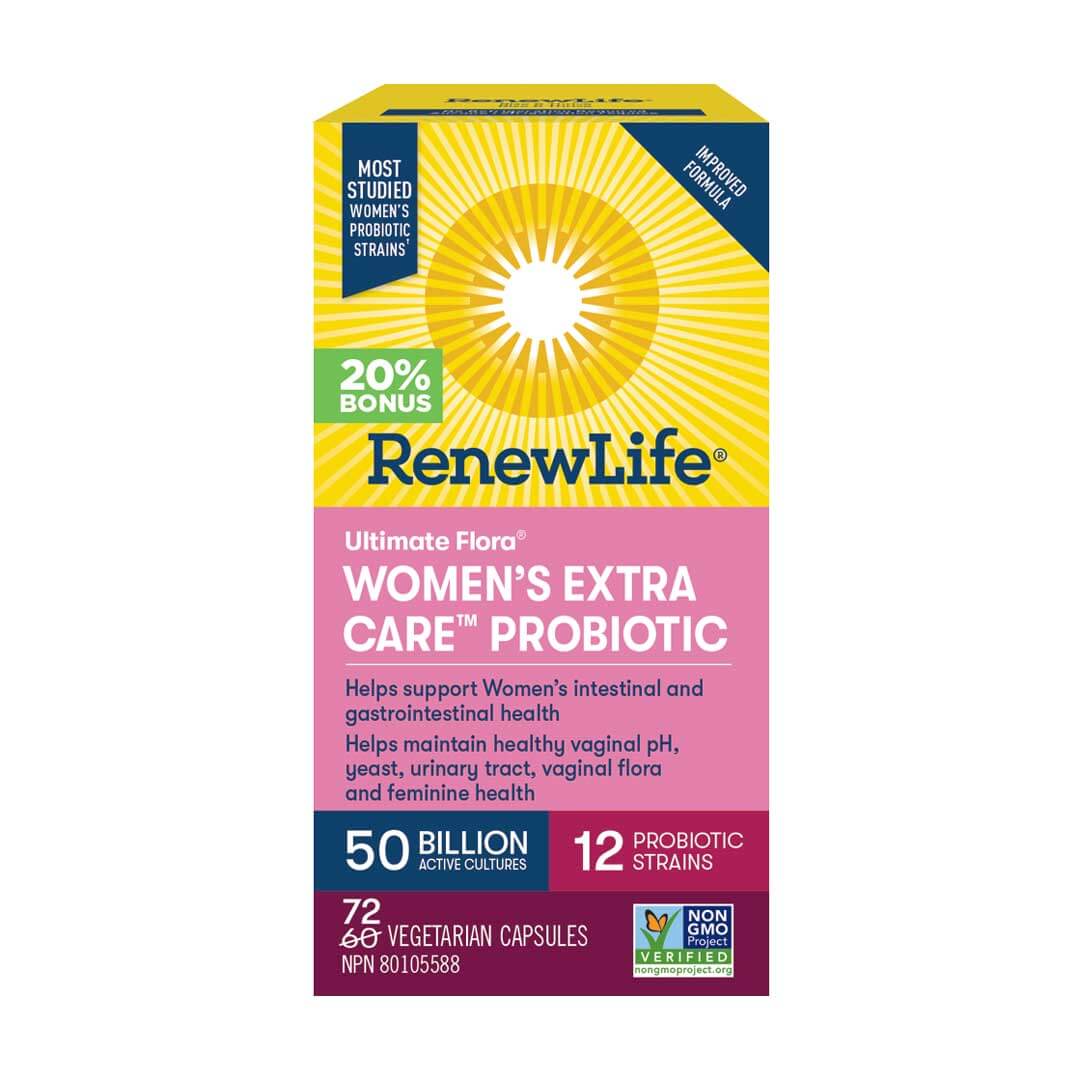 Renew Life Ultimate Flora® Women’s Extra Care™ Probiotic 50 Billion 60 Veg Capsules - Nutrition Plus
