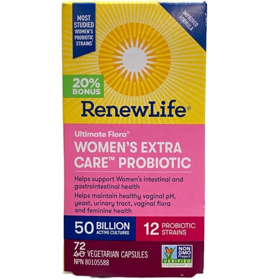 Renew Life Ultimate Flora® Women’s Extra Care™ Probiotic 50 Billion 72 Veg Capsules - Nutrition Plus