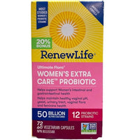 Thumbnail for Renew Life Ultimate Flora® Women’s Extra Care™ Probiotic 50 Billion 72 Veg Capsules - Nutrition Plus