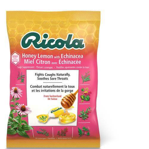 Ricola Honey Lemon with Echinacea 75 Grams - Nutrition Plus