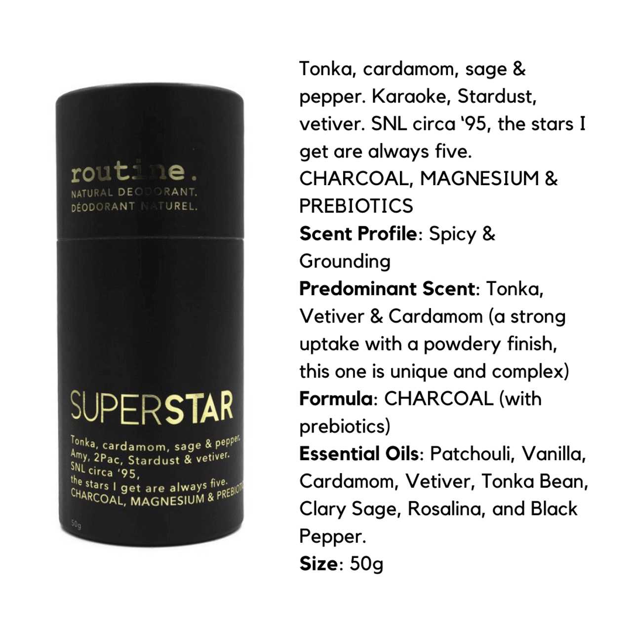 Routine Superstar Deodorant - Nutrition Plus