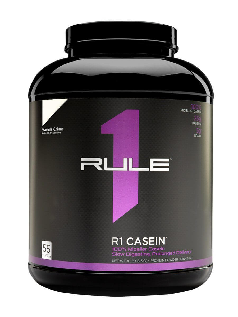 Rule-1 Casein, 100% Micellar Casein 4.12 LB 55 Servings Vanilla Cream - Nutrition Plus