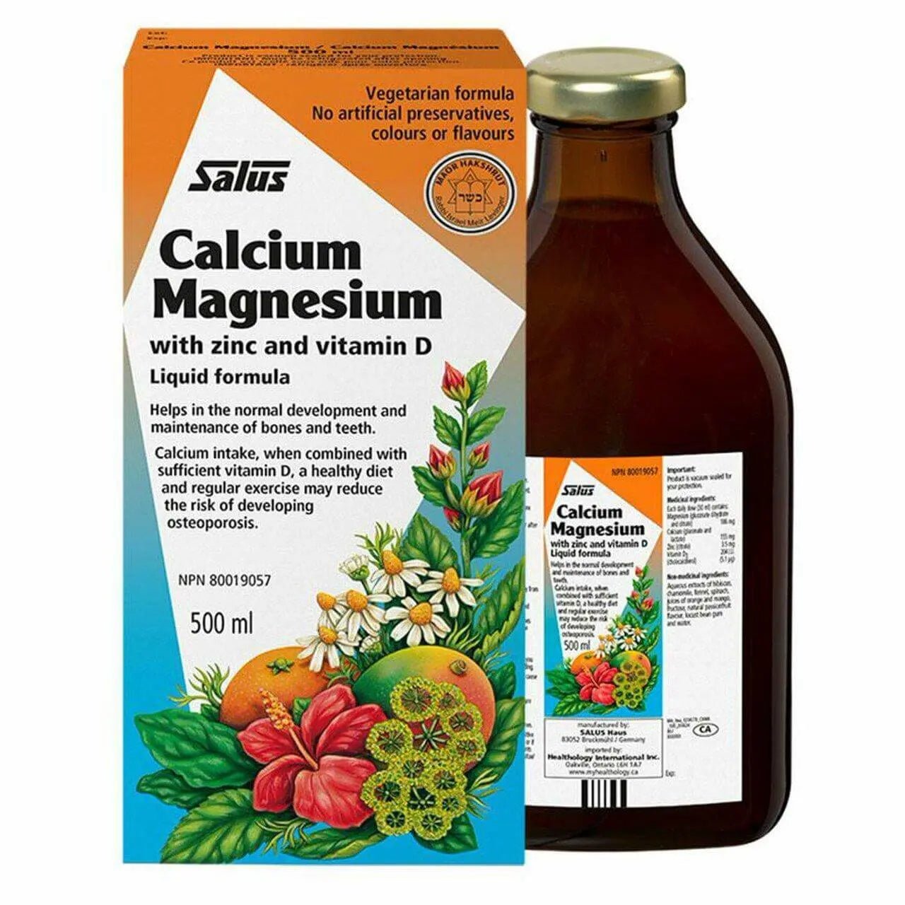 Salus Calcium Magnesium Zinc & Vitamin D 500mL - Nutrition Plus