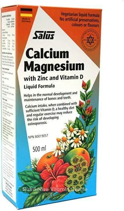 Salus Calcium Magnesium Zinc & Vitamin D 500mL - Nutrition Plus