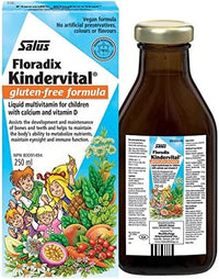 Thumbnail for Salus Kindervital Gluten-Free Children's Multivitamin Liquid Formula - Nutrition Plus