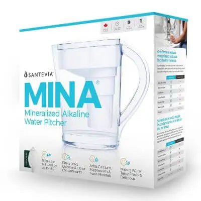 Santevia Mina Water Pitcher Slim Design - Nutrition Plus