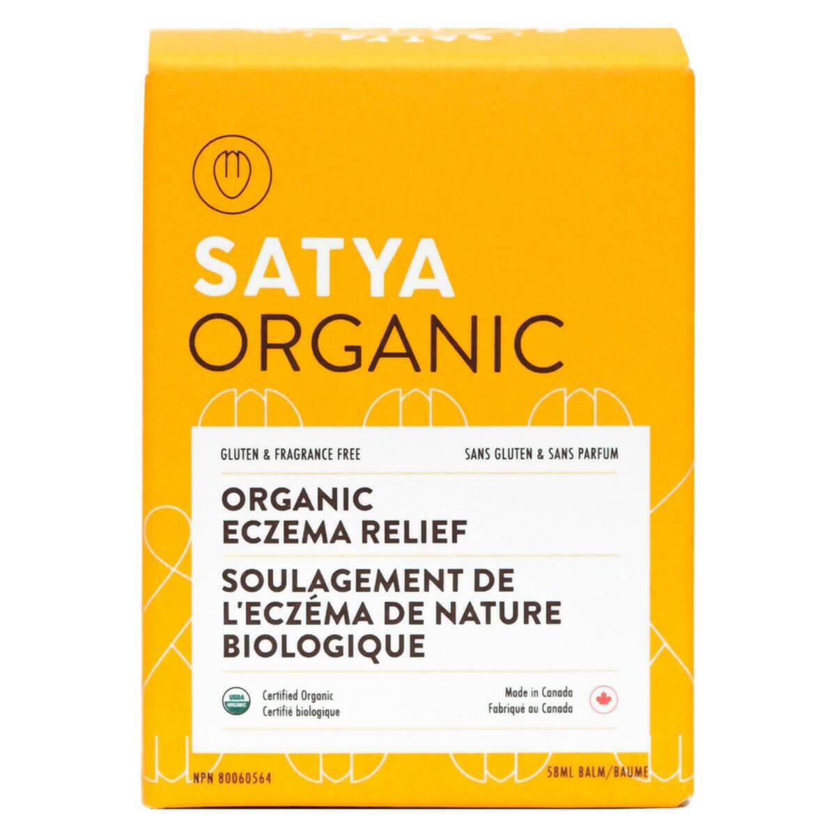 Satya Organic Eczema Relief 58mL - Nutrition Plus