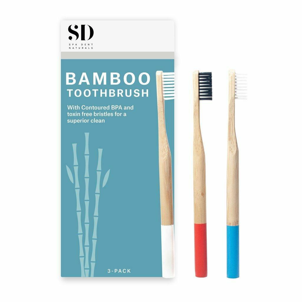 SD Naturals Natural Bamboo Toothbrush - 3 PK - Nutrition Plus