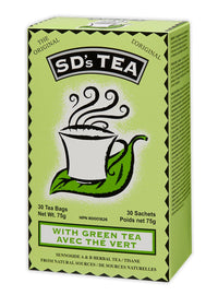 Thumbnail for SD's Tea with Green Tea 30 Bags - Nutrition Plus