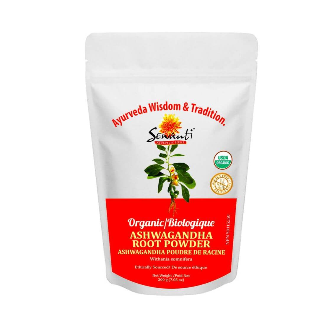 Sewanti Organic Ashwagandha Root Powder 200 Grams - Nutrition Plus