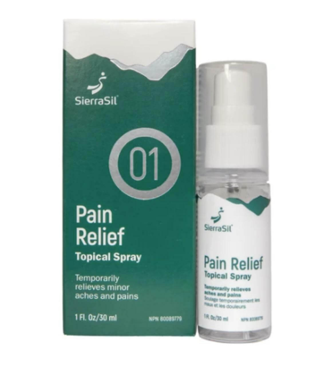SierraSil Pain Relief Topical Spray 30 mL - Nutrition Plus