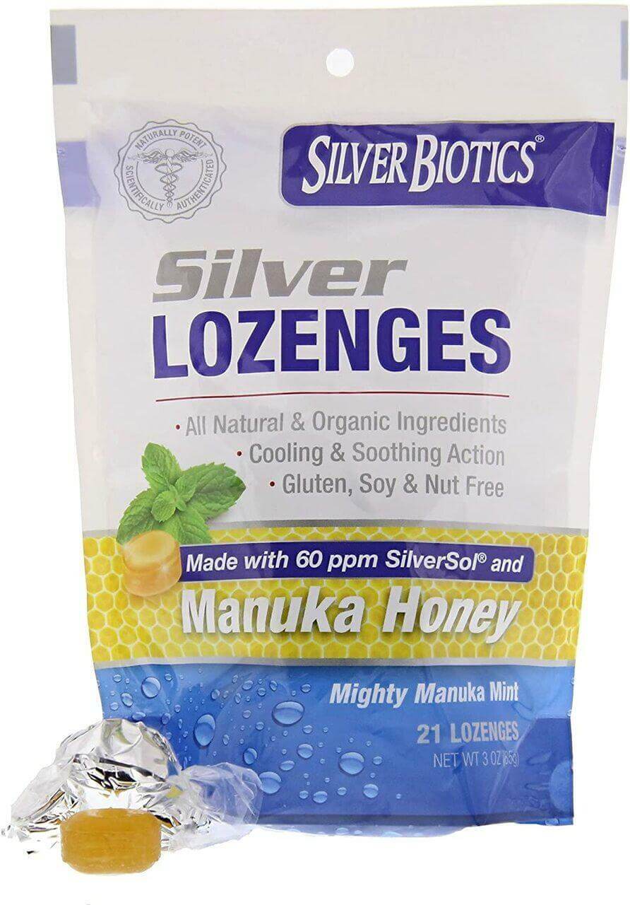 Silver Biotics, Silver Lozenges with Manuka Honey 21 Lozenges - Nutrition Plus