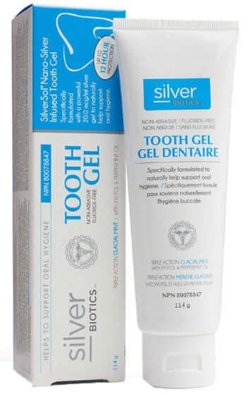 Silver Biotics Tooth Gel (Glacial Mint) 114 Grams - Nutrition Plus