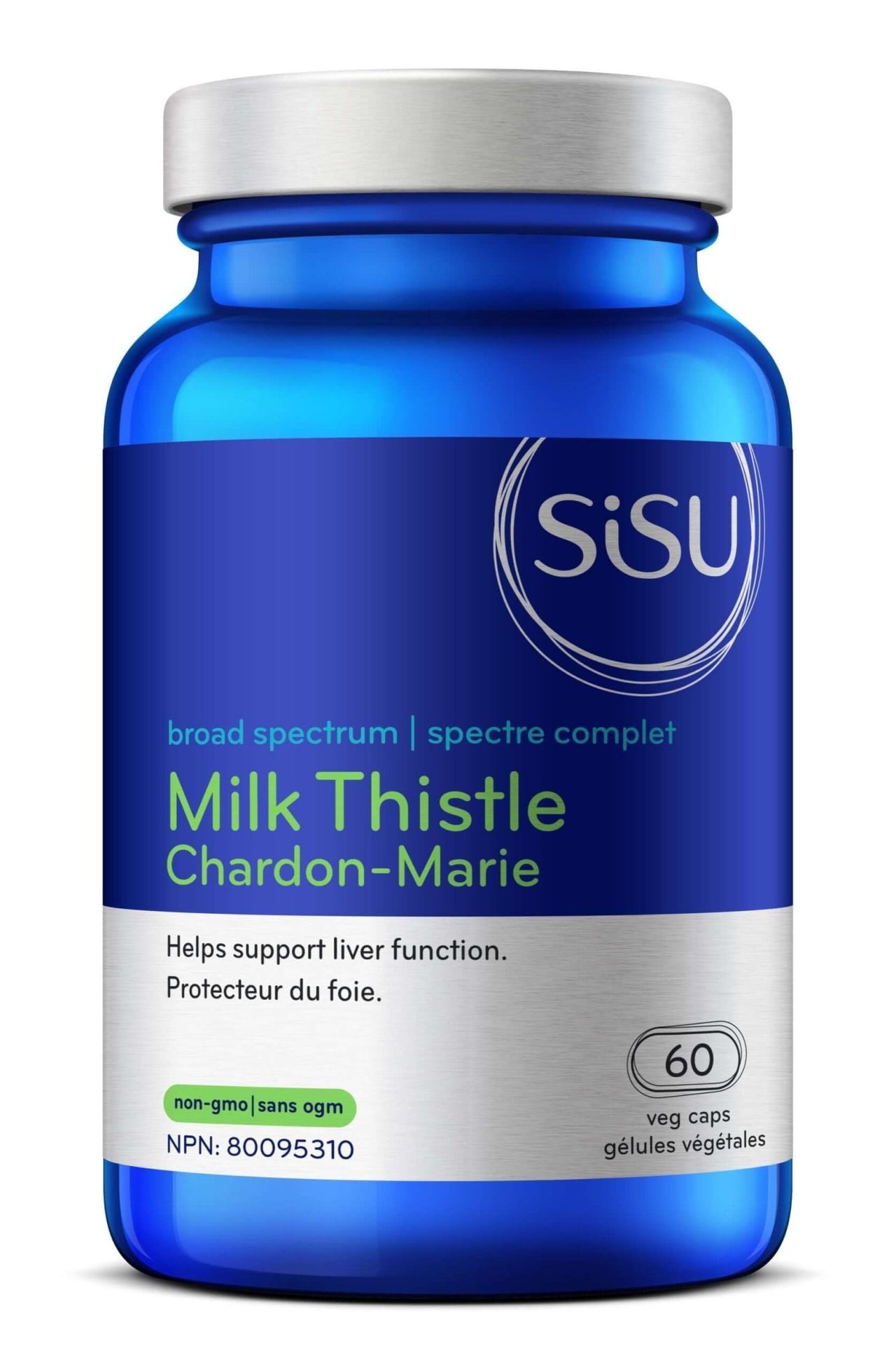 Sisu Broad Spectrum Milk Thistle 60 Veg Capsules - Nutrition Plus