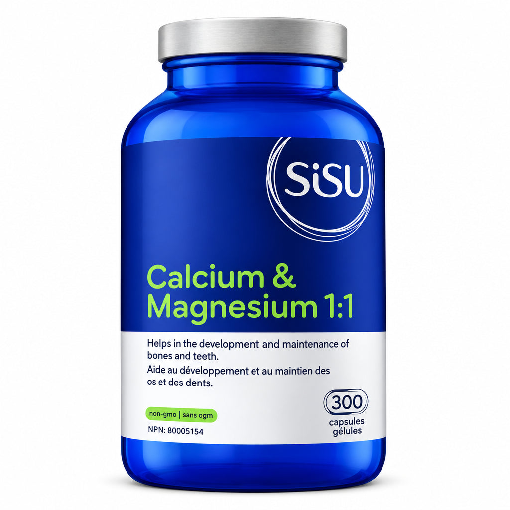 Sisu Calcium & Magnesium 1:1 300 Capsules - Nutrition Plus