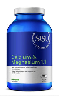 Thumbnail for Sisu Calcium & Magnesium 1:1 300 Capsules - Nutrition Plus