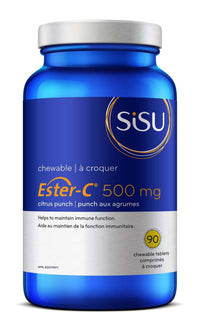 Thumbnail for Sisu Ester-C 500 mg 90 Chewable Tablets - Nutrition Plus