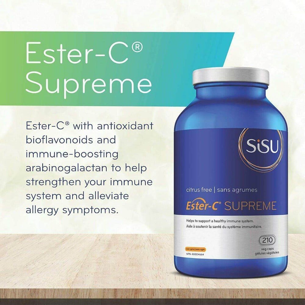 Sisu Ester-C Supreme 600 mg Veg Capsules - Nutrition Plus