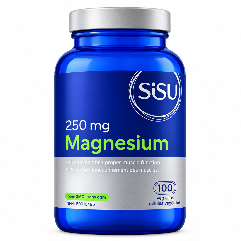 Sisu Magnesium 250mg 100 Veg Capsules - Nutrition Plus
