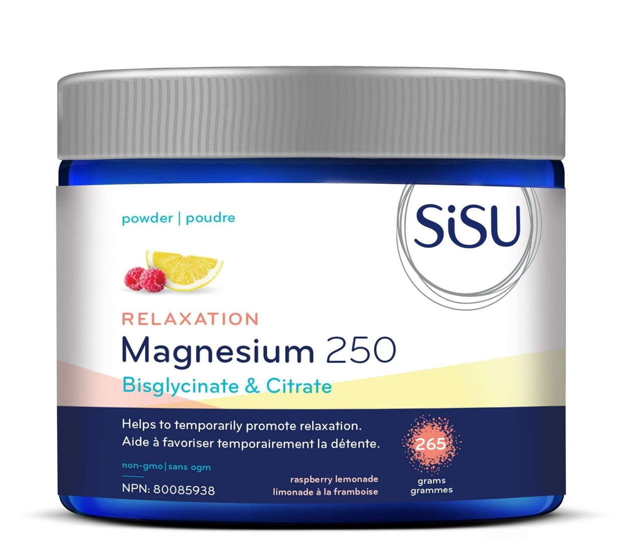 Sisu Magnesium Relaxation Blend Raspberry Lemonade 265 Grams - Nutrition Plus