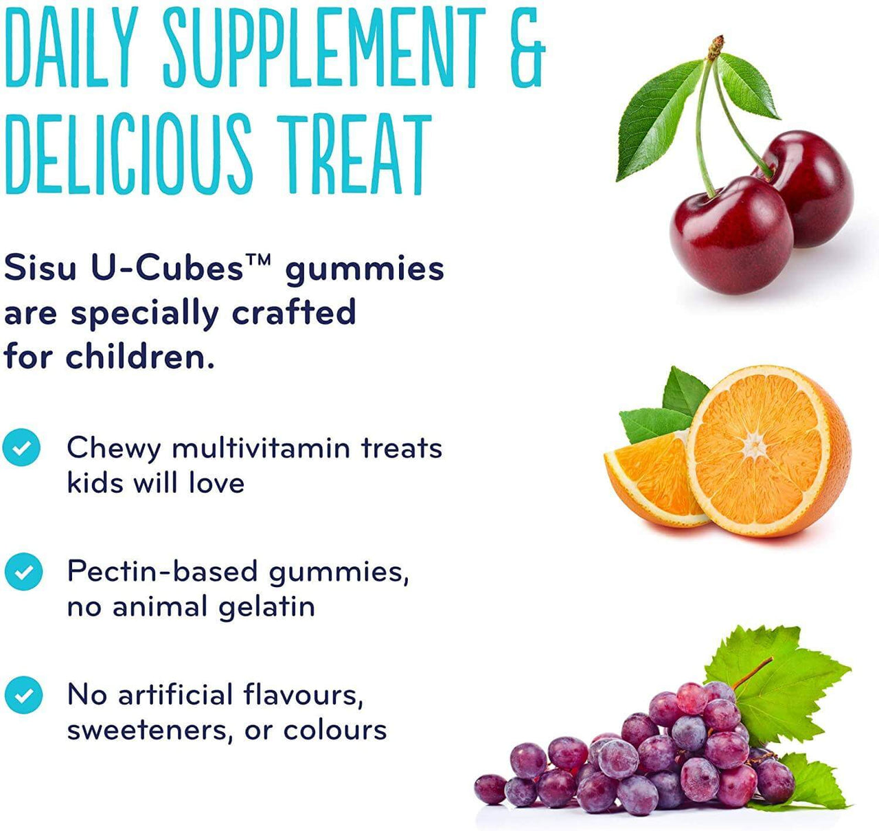 Sisu U-Cubes Children Multivitamin 120 Gummies - Nutrition Plus