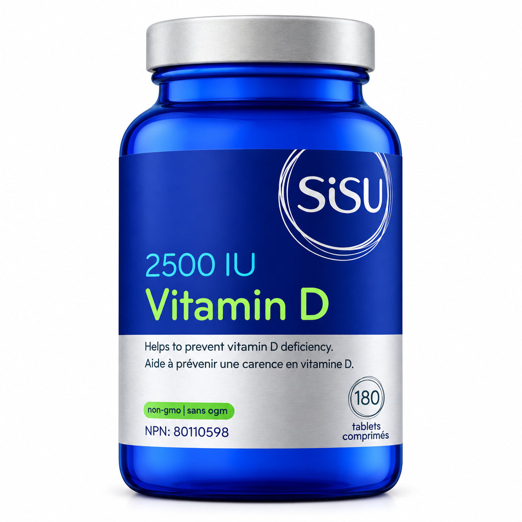 Sisu Vitamin D3 2,500 IU 180 Tablets - Nutrition Plus