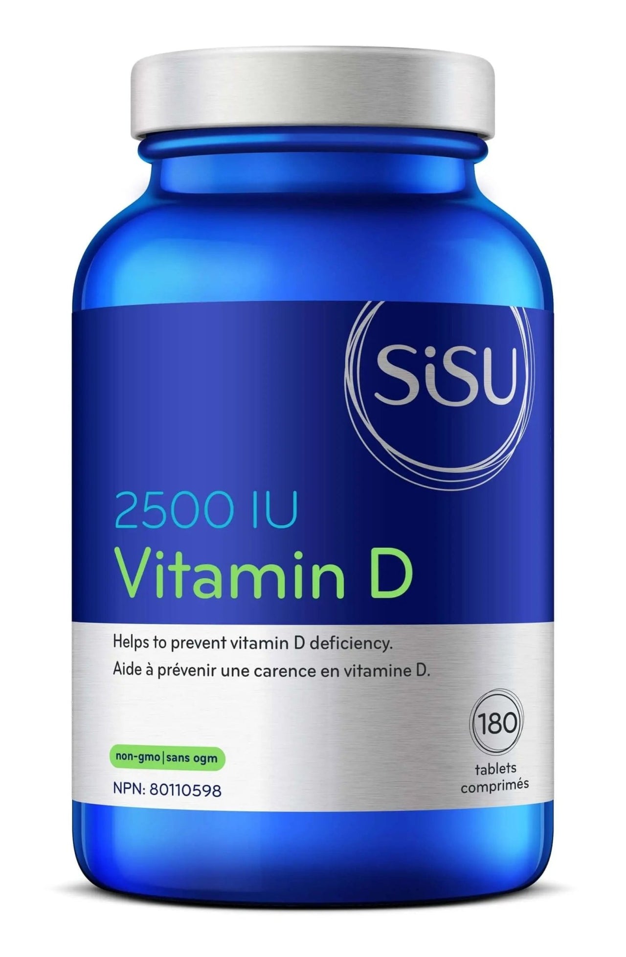Sisu Vitamin D3 2,500 IU 180 Tablets - Nutrition Plus