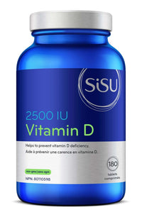 Thumbnail for Sisu Vitamin D3 2,500 IU 180 Tablets - Nutrition Plus