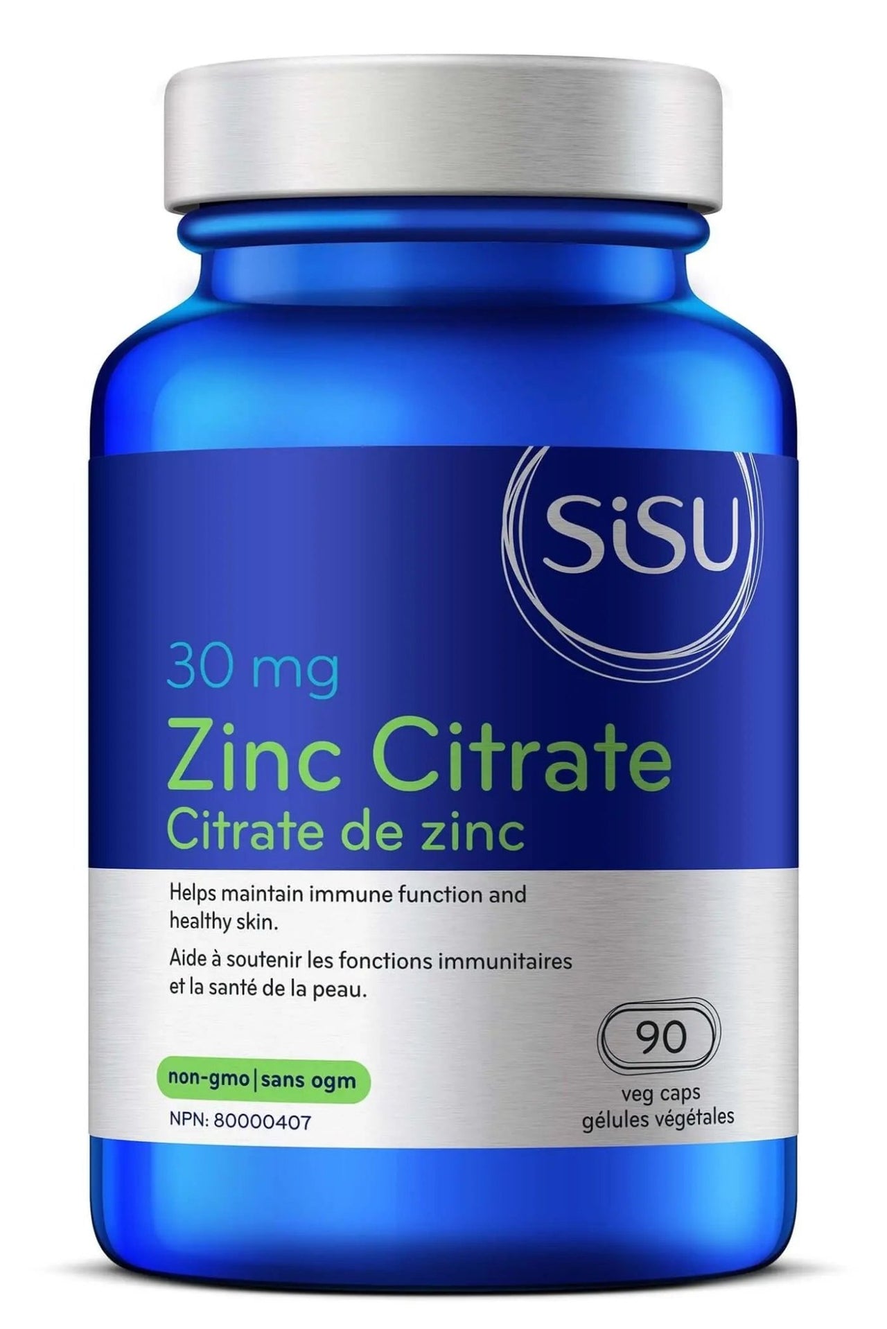 Sisu Zinc Citrate 90 Veg Capsules - Nutrition Plus