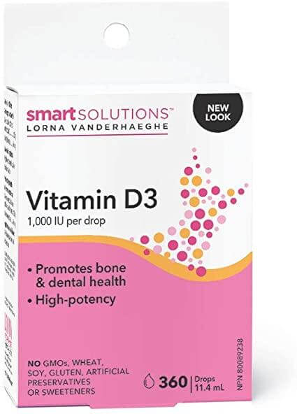 Smart Solutions Vitamin D3 Droplets 1,000 i.u. 360 Drops - Nutrition Plus