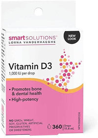 Thumbnail for Smart Solutions Vitamin D3 Droplets 1,000 i.u. 360 Drops - Nutrition Plus