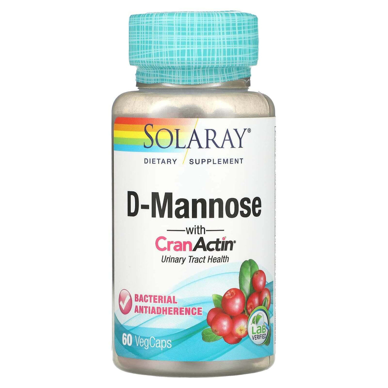 Solaray D-Mannose With CranActin 60 Veg Capsules - Nutrition Plus