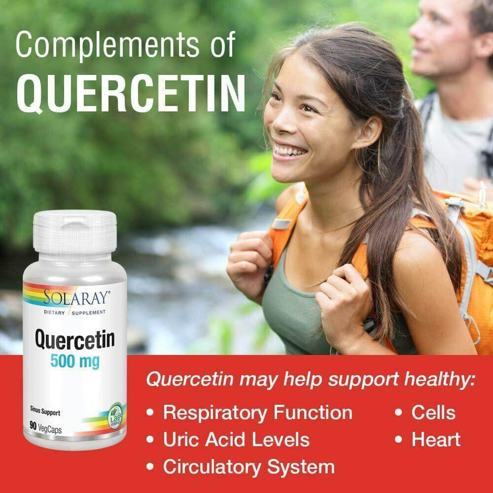 Solaray Quercetin 500mg 90 Veg Capsules - Nutrition Plus