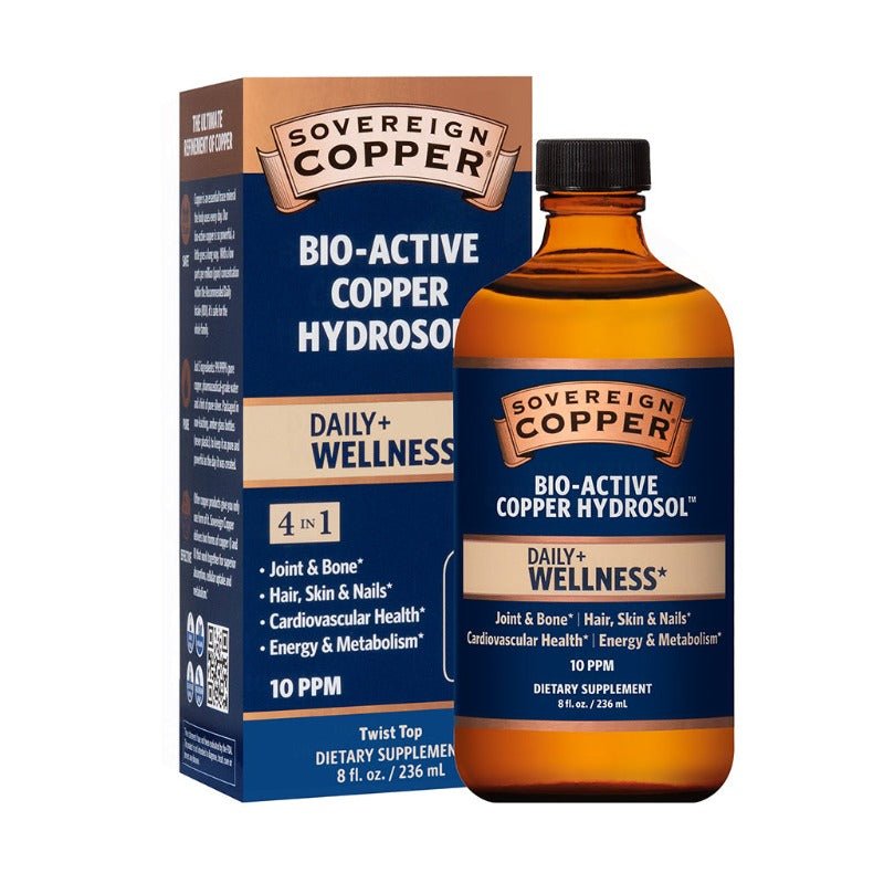 Sovereign Copper Bio-Active Copper Hydrosol Liquid 10PPM 473mL - Nutrition Plus