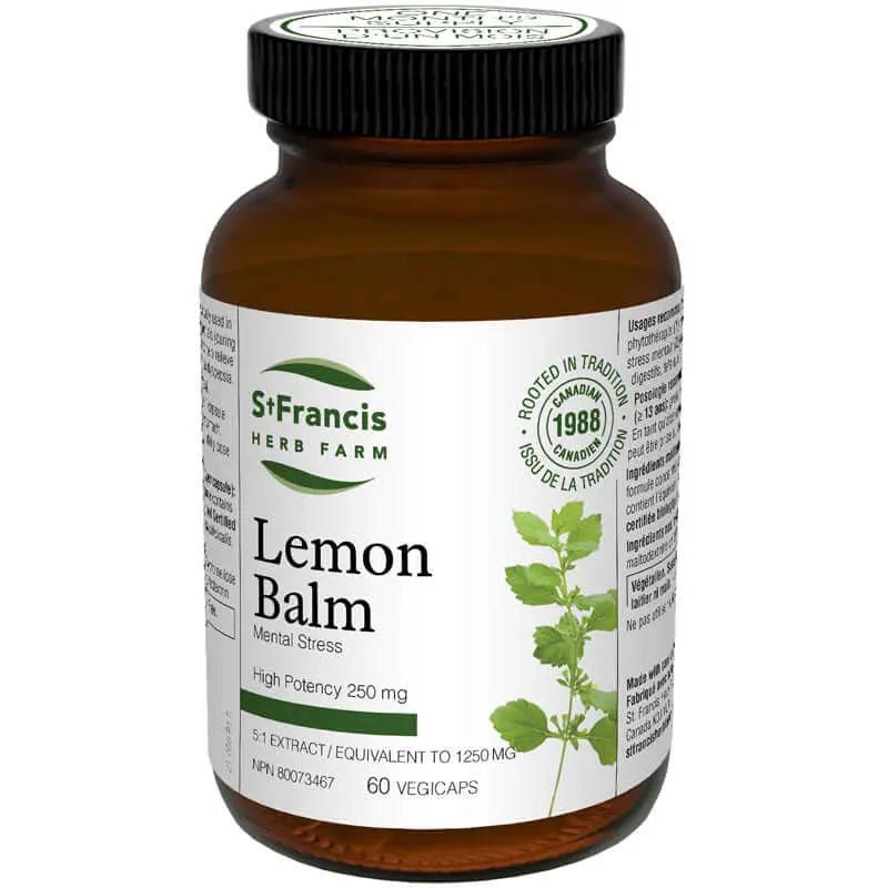 St. Francis Lemon Balm 60 Veg Capsules - Nutrition Plus