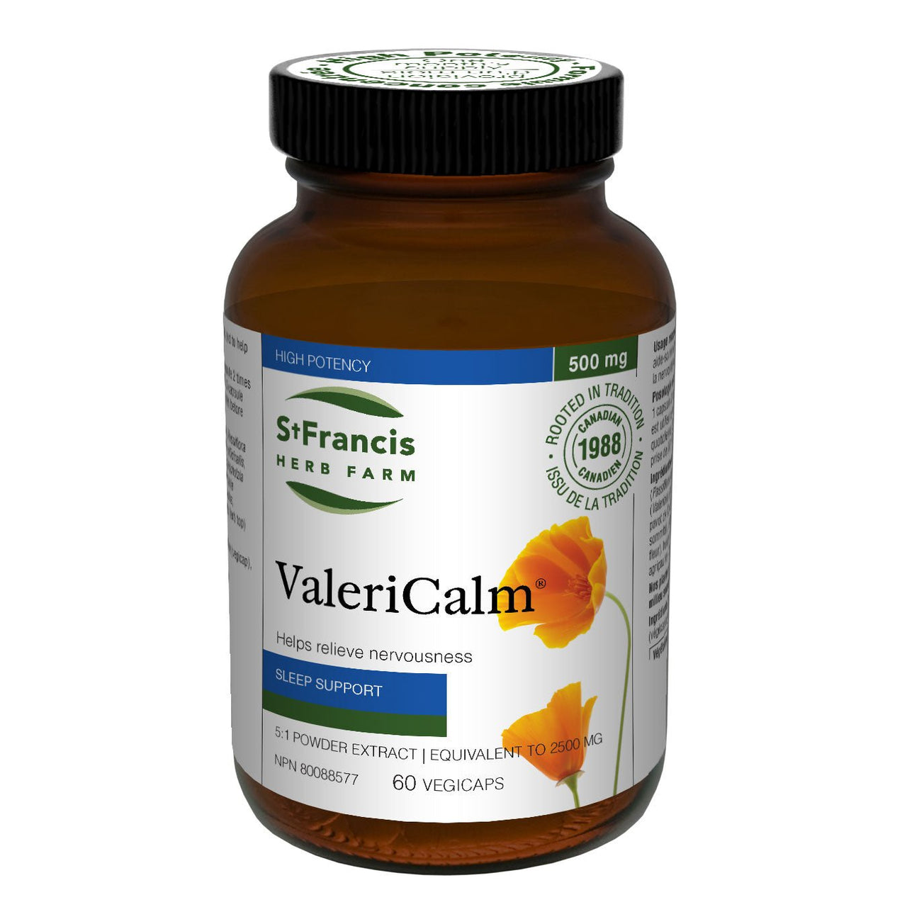 St. Francis ValeriCalm 60 Veg Capsules - Nutrition Plus