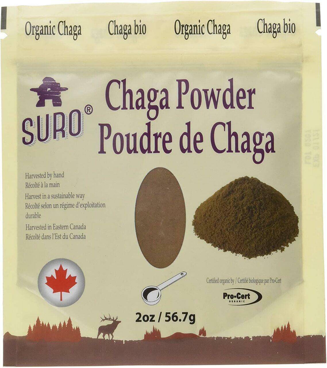 Suro Organic Chaga Powder - 56.7 Grams - Nutrition Plus