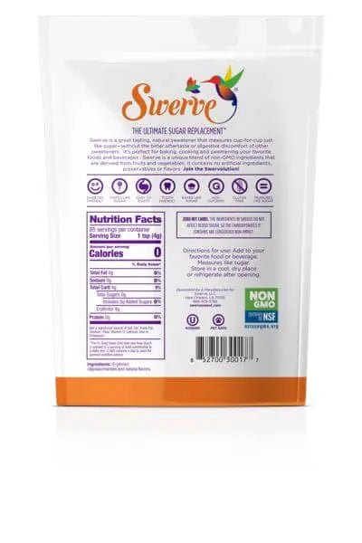 Swerve Sweetener With Natural Ingredients Granular 340 Grams - Nutrition Plus