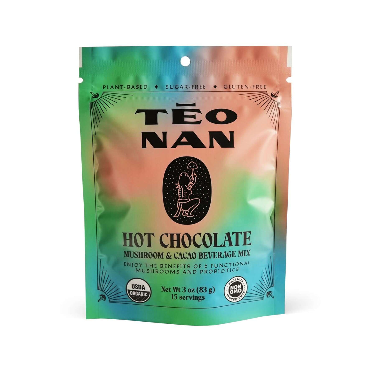 Teonan Hot Chocolate - Cacao Instant, 15 Servings - Nutrition Plus
