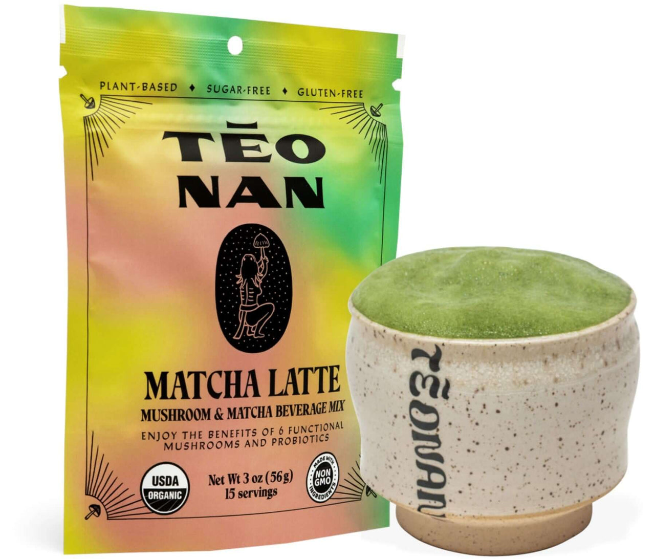Teonan Matcha Latte - Matcha Instant, 15 Servings - Nutrition Plus