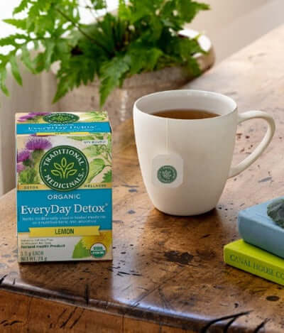 Traditional Medicinals - Organic EverDay Detox Lemon Tea, 16 Bags - Nutrition Plus