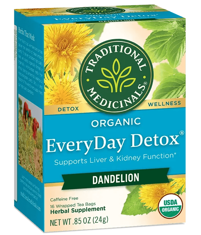 Traditional Medicinals - Organic Everyday Detox, Dandelion, 16 Bags - Nutrition Plus