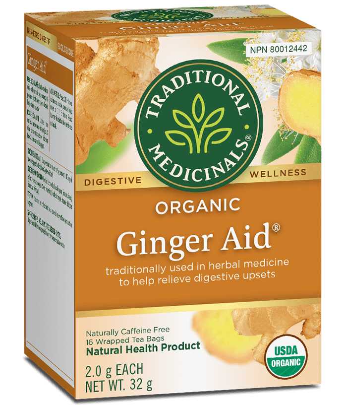 Traditional Medicinals - Organic Ginger Aid Tea, 16 Bags - Nutrition Plus