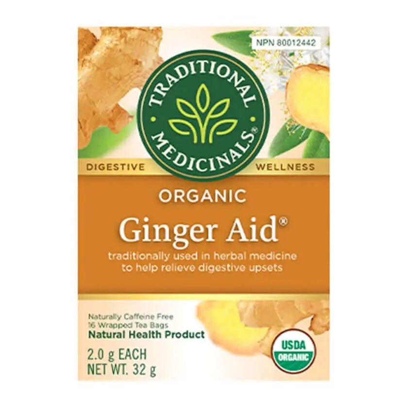 Traditional Medicinals - Organic Ginger Aid Tea, 16 Bags - Nutrition Plus
