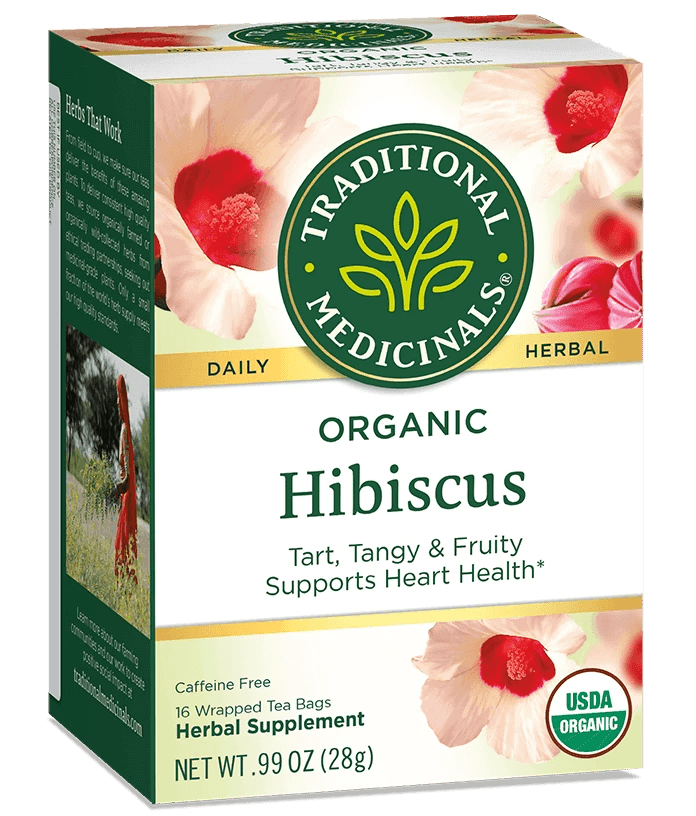 Traditional Medicinals - Organic Hibiscus Tea, 16 Bags - Nutrition Plus